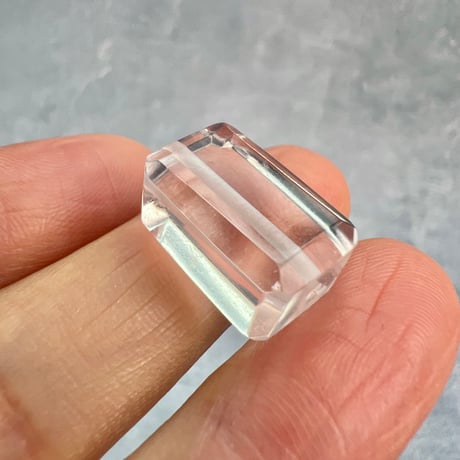 【ガネッシュヒマール産】天然ヒマラヤ水晶"手磨き加工"スクエアビーズ④/Ganesh Himal  Himalayan Quartz Square Beads