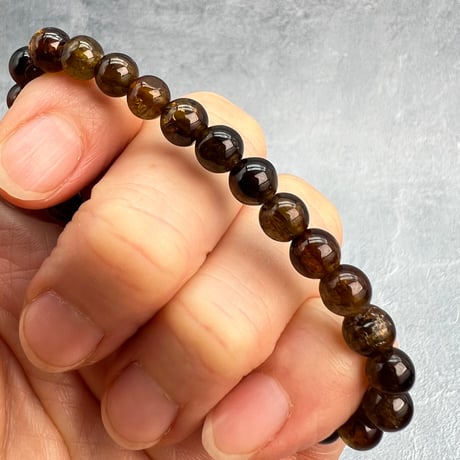 ネパール産🇳🇵ヒマラヤドラバイトトルマリン ブレスレット6mm内径14/Nepal Himalayan dravite tourmaline Bracelet