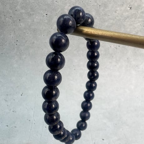 【天然サファイア】ブレスレット(6.8mm内径14cm)③/Sapphire Bracelet