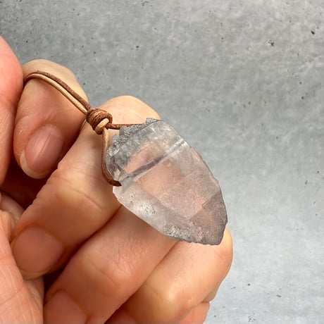【カイラス産】天然ヒマラヤ水晶ペンダントトップ①/Kailash Himalayan Quartz Pendant Top