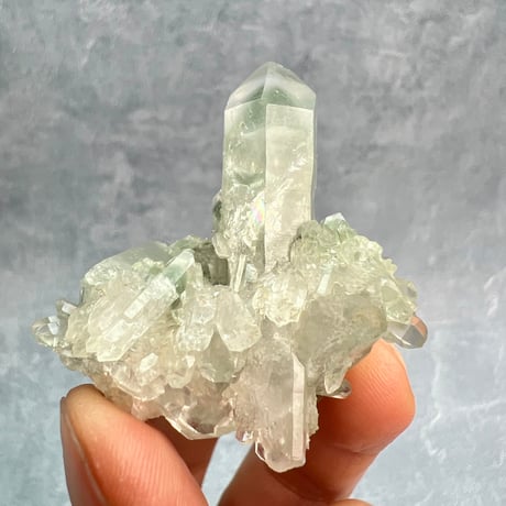 【マナスル産】クローライトイン天然ヒマラヤ水晶①/Manaslu Chlorite in Himalayan Quartz