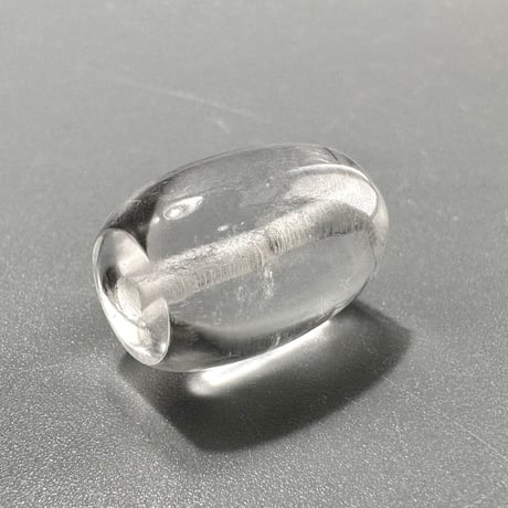 カイラス産"手磨き"天然ヒマラヤ水晶 バレルビーズ① Kailash Himalayan Quartz Barrel beads