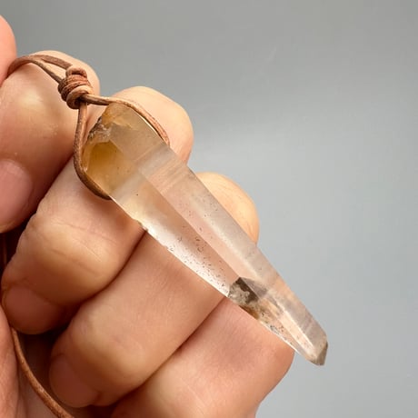 【ガネッシュヒマール産】天然ヒマラヤ水晶ペンダントトップ⑦/Ganesh Himal Natural Pendant Top