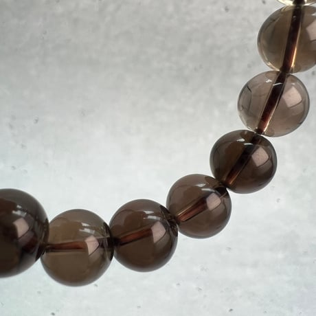 【ガウリシャンカール産】天然ヒマラヤスモーキークォーツブレスレット9mm内径16/Gaurishankar Himalayan Smoky Quartz Bracelet