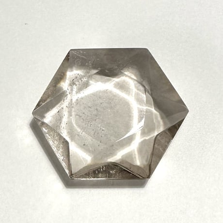 ガウリシャンカール産ヒマラヤスモーキークォーツ"ヘキサゴン六芒星" ルース2️⃣/Gaurishankar Himalayan Smoky Quartz