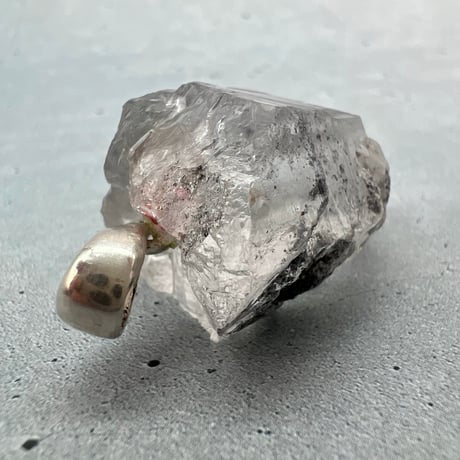 【カイラス産】天然ヒマラヤ水晶バチカン付きペンダントトップ④/Kailash Himalayan Quartz Pendant Top