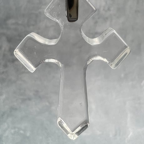 【ガネッシュヒマール産】天然ヒマラヤ水晶クロスペンダントトップ①/Ganesh Himal Himalayan Quartz Cross Pendant Top
