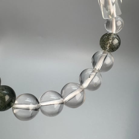 【デザインブレスレット】カイラス×ガネッシュヒマール天然ヒマラヤ水晶デザインブレスレット/Kailash×Ganesh Himal Himalayan Quartz Design Bracelet