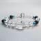 【デザインブレスレット】アリゾナターコイズ×ネパールガーネット×天然ヒマラヤ水晶/Arizona Turquoise×Nepal Garnet×Himalayan Quartz Bracelet