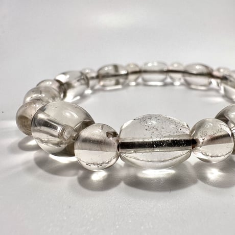 ガウリシャンカール産"手磨き加工"天然ヒマラヤスモーキークォーツ デザインブレスレット/Gaurishankar SmokyQuartz Design Bracelet