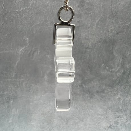 【ガネッシュヒマール産】天然ヒマラヤ水晶クロスペンダントトップ②/Ganesh Himal Himalayan Quartz Cross Pendant Top