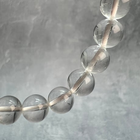 【ガネッシュヒマール産】天然ヒマラヤ水晶ブレスレット8mm内径18cm/Ganesh Himal Himalayan Quartz Bracelet