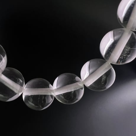 【アンナプルナ産】"手磨き加工"天然ヒマラヤ水晶ブレスレット12mm内径17cm/Annapurna Himalayan Quartz  Bracelet