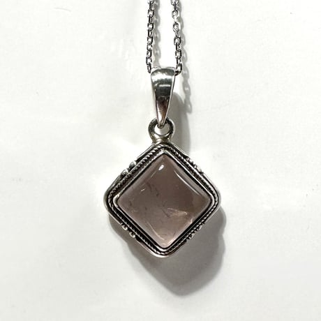 マダガスカル産ローズクォーツペンダントトップ1️⃣ (シルバー925)/Rosequartz Pendant Top