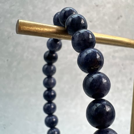 【天然サファイア】ブレスレット(6.8mm内径16cm)①/Sapphire Bracelet