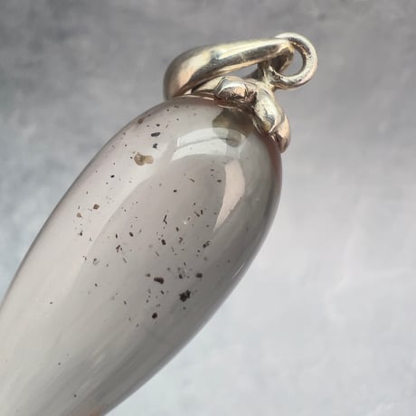 【ガウリシャンカール産】天然ヒマラヤスモーキークォーツ"手磨き加工"ペンダント/ペンデュラム/Gauri Shankar Himalayan Smoky Quartz pendant Pendulum