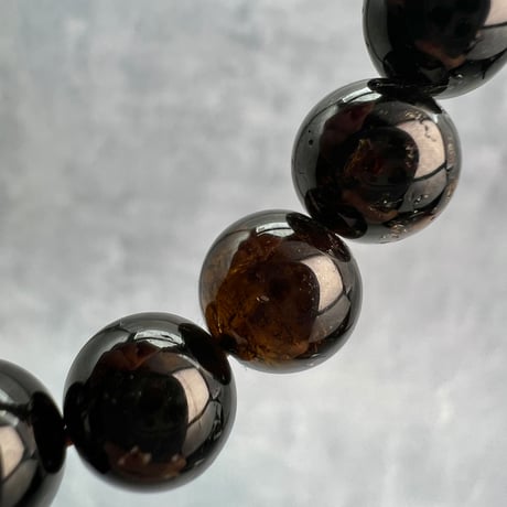 ネパール産🇳🇵ヒマラヤドラバイトトルマリン ブレスレット9mm内径16/Nepal Himalayan dravite tourmaline Bracelet