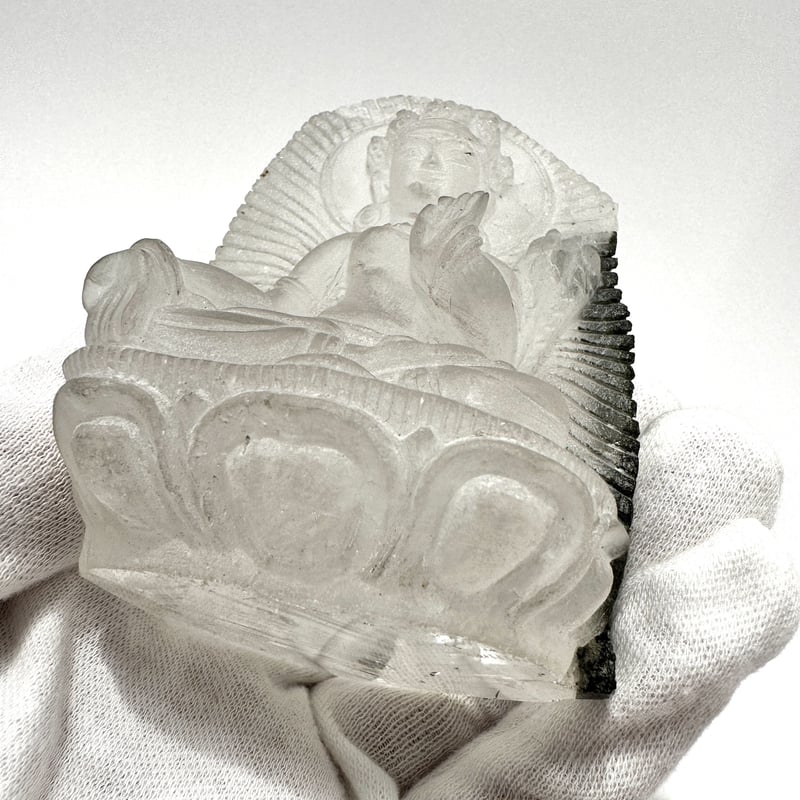 風化龍紋 如意樹（緑度母）天珠 グリーンターラ 緑ターラ菩薩 観音