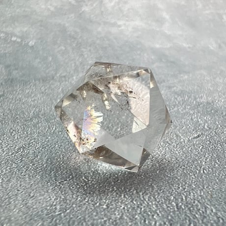 【ガネッシュヒマール産】天然ヒマラヤ水晶"手磨き加工"イコサヘドロン"ペンダントトップ/Ganesh Himal Himalayan Quartz "Icosahedron"Pendant Top