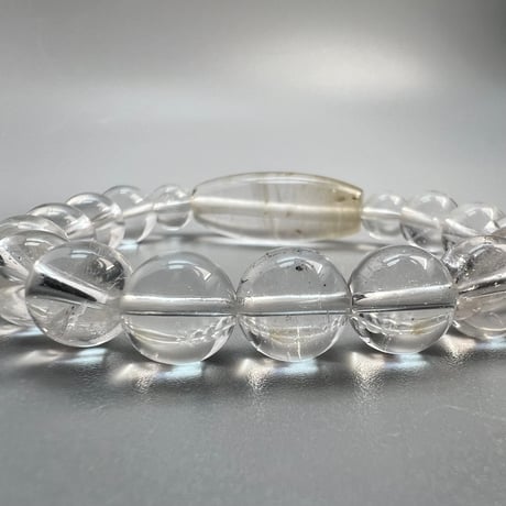 【ガネッシュヒマール産】"手磨き加工"ヒマラヤ水晶 デザインブレスレット/GaneshHimal Design Bracelet