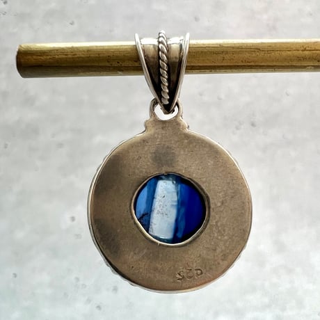 ネパール産天然ヒマラヤカイヤナイトS/V925ペンダントトップ/NEPAL Himalayan Kyanite Pendant Top
