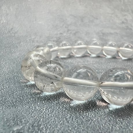 【ガネッシュヒマール産】天然ヒマラヤ水晶ブレスレット10mm内径16cm/Ganesh Himal Himalayan Quartz Bracelet