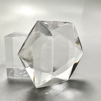 【ガネッシュヒマール産】天然ヒマラヤ水晶"ヘキサゴン六芒星"ルース⑤/Ganesh Himal Himalayan Quartz Hexagon×Hexagram Loose
