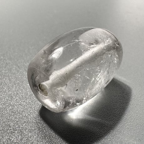 カイラス産"手磨き"天然ヒマラヤ水晶 バレルビーズ⑤ Kailash Himalayan Quartz Barrel beads