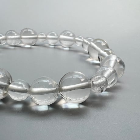 【アンナプルナ産】"手磨き加工"天然ヒマラヤ水晶ブレスレット/Annapurna Himalayan Quartz  Bracelet