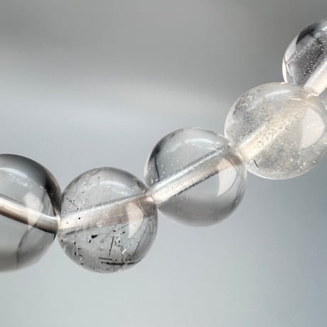 【カイラス産】"手磨き"天然ヒマラヤ水晶デザインブレスレット/Kailash Himalayan Quartz Design Bracelet