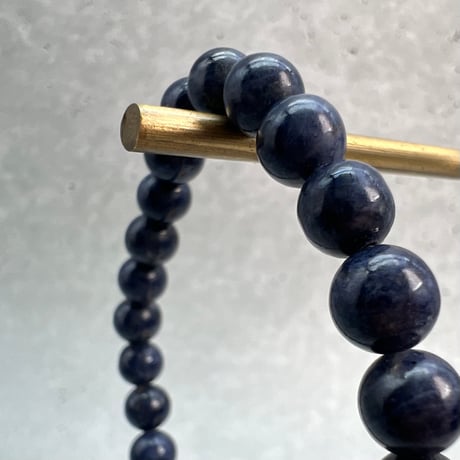 【天然サファイア】ブレスレット(7mm/内径16cm②/Sapphire Bracelet