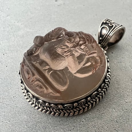【ガウリシャンカール産】天然ヒマラヤスモーキークォーツ"ガネーシャ様"ペンダントトップ②/Gaurishankar Himalayan Smoky Quartz "Ganesha" pendant