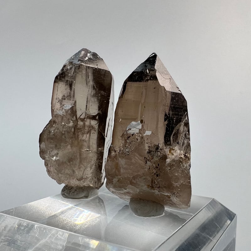 ガウリシャンカール産 スモーキークォーツ ダブルポイント
