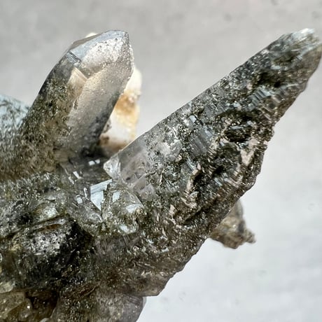 【ガネッシュヒマール産】クローライトイン天然ヒマラヤ水晶クラスター/Ganesh Himal Chlorite in Himalayan Quartz Cluster