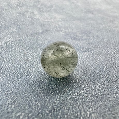【ガネッシュヒマール産】アクチノライトイン天然ヒマラヤ水晶ビーズ⑮/Ganesh Himal Actinolite in Himalayan Quartz beads