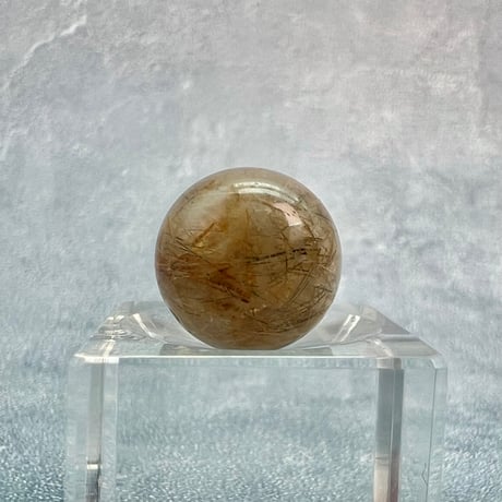 【ガネッシュヒマール産】アクチノライトイン天然ヒマラヤ水晶ビーズ④/Ganesh Himal Actinolite in Himalayan Quartz beads