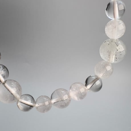 【デザインブレスレット】"手磨き加工"カイラス産天然ヒマラヤ水晶デザインブレスレット/Kailash Himalayan Quartz Design Bracelet