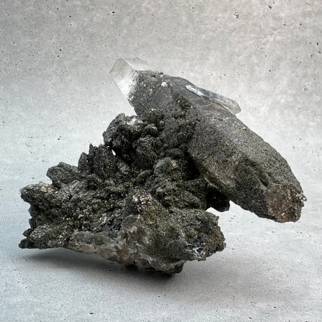 【ガネッシュヒマール産】クローライトイン天然ヒマラヤ水晶クラスター/Ganesh Himal Chlorite in Himalayan Quartz Cluster