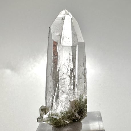 【ガネッシュヒマール産】クローライトイン天然ヒマラヤ水晶ミニポイント/Ganesh Himal Chlorite in Himalayan Quartz Mini Point