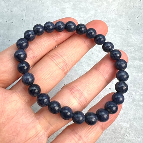 【天然サファイア】ブレスレット(7mm/内径16cm②/Sapphire Bracelet
