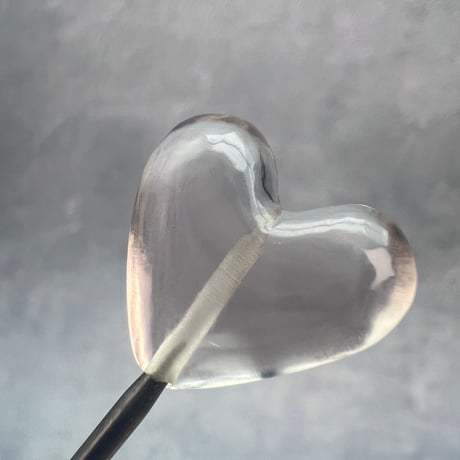 【ガウリシャンカール産】天然ヒマラヤスモーキークォーツ"手磨き加工"ハート型ビーズ②/Gaurishankar Himalayan Smoky Quartz Heart Beads
