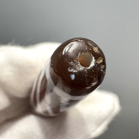 天珠 （めのう）/ カーネリアン ④ Dzi Beads Carnelian