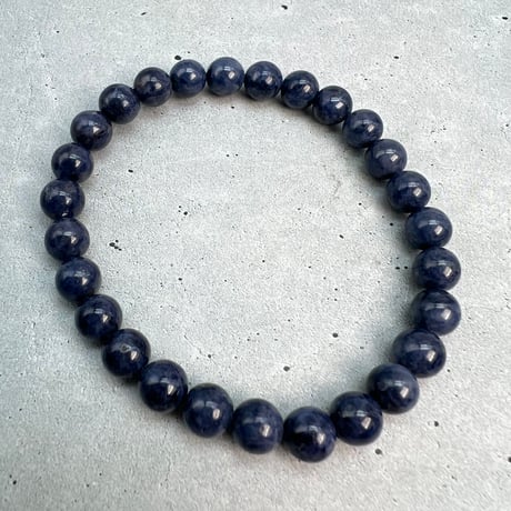 【天然サファイア】ブレスレット(6.8mm/15cm)②/Sapphire Bracelet