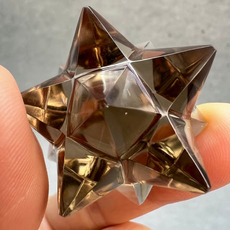 【ガウリシャンカール産】天然ヒマラヤスモーキークォーツ アステロイド③/Gaurishankar HimalayanSmoky Quartz "Asteroid"Super Markaba Star