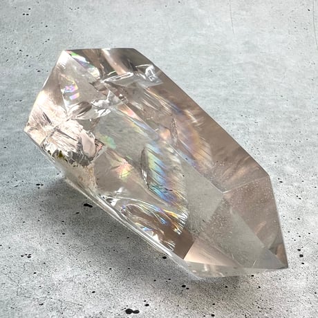 【ガネッシュヒマール産】レインボー入り天然ヒマラヤ水晶ポリッシュポイント/Ganesh Himal Rainbow In Himalayan Quartz Polish Point