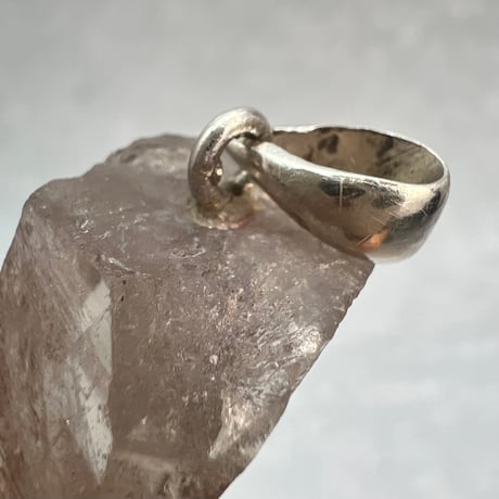 【ガウリシャンカール産】天然ヒマラヤスモーキークォーツ バチカン付きペンダントトップ①/Gaurishankar Himalayan Smoky Silver925 pendant top