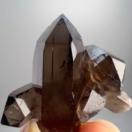 【ガウリシャンカール産】天然ヒマラヤスモーキークォーツクラスター GauriShankar Himalayan Smoky Quartz Cluster