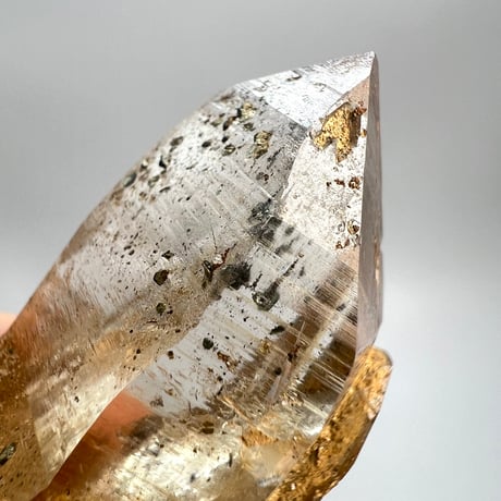 【ガネッシュヒマール産】リモナイトイン天然ヒマラヤ水晶/Ganesh Himal Limonite in Himalayan Quartz