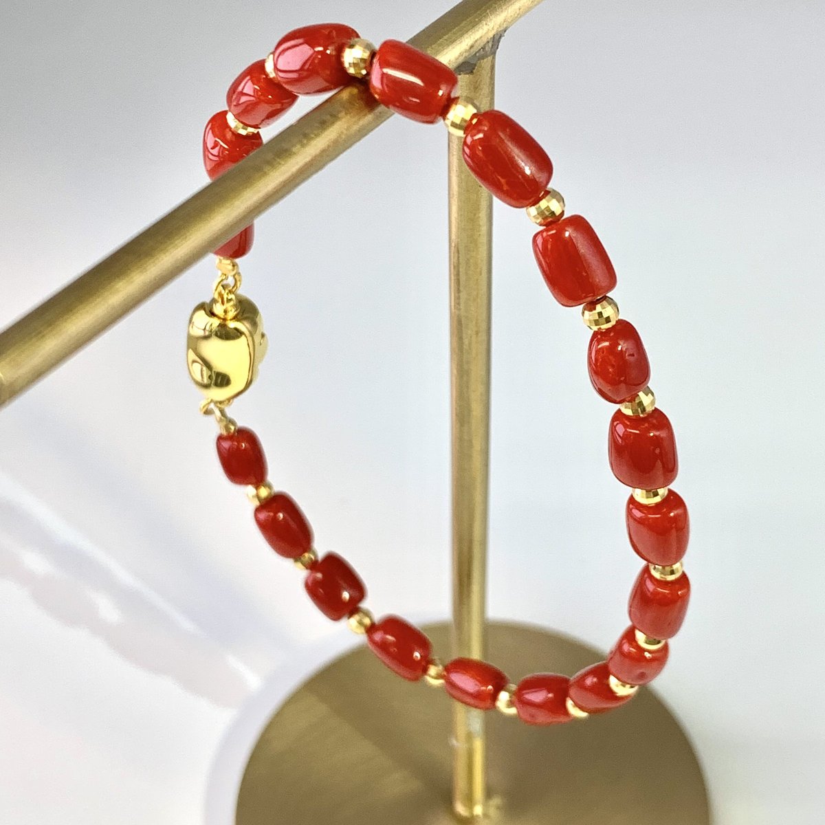 イタリア産赤珊瑚ブレスレット🅰️/Red Coral Bracelet | RUNTA
