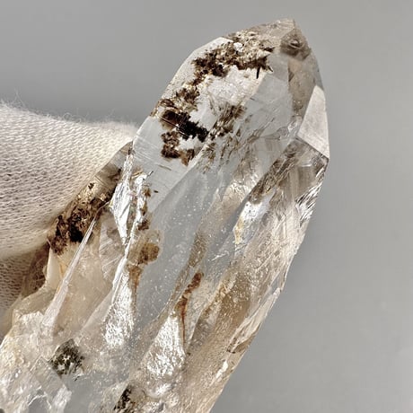 【ガネッシュヒマール産】バイオタイトイン天然ヒマラヤ水晶ミニポイント"GG"/Ganesh Himal Biotite in Himalayan Quartz Mini Point